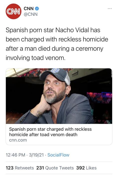 nacho vidal has hiv|Nacho Vidal, Spanish porn star, charged with reckless homicide .